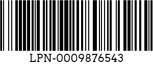 程式碼128 barcode example