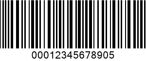 ITF（交錯2/5） barcode example